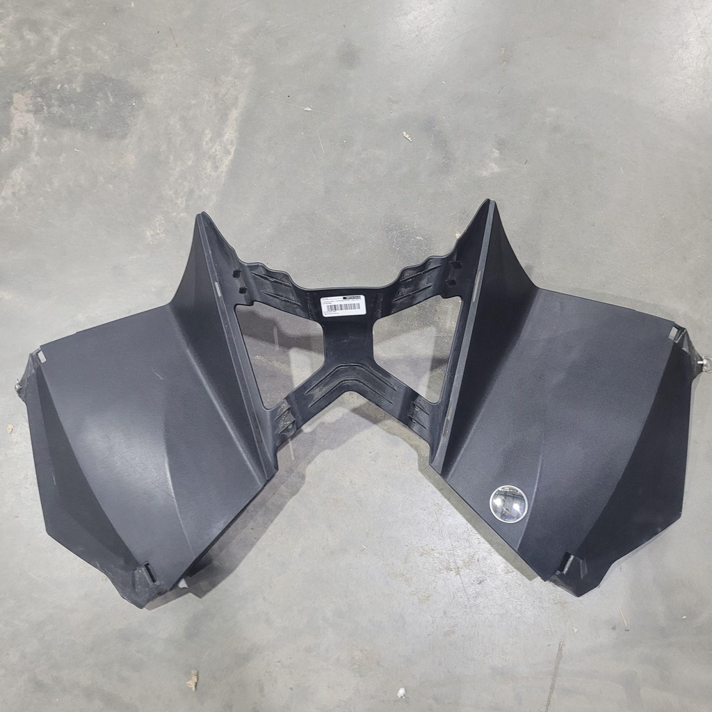 console, lower - w/warning decals - black (inc. 9-12)