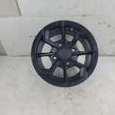 rear rim, matte black full matte black@aluminum rim@12''