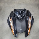 hood, outer - w/decals - black (inc. 2-12)