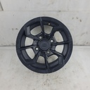 front rim, matte black full matte black aluminum rim 12''