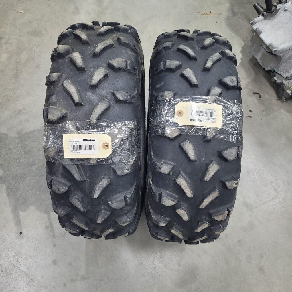 [USED-258R12-1] Used SET OF 2 Tires 25X8R12