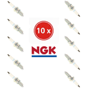 Set of 10 NGK DPR7EA-9 Spark Plugs (Pre-Set 0.9mm) - For Honda Shadow / VTX / Magna