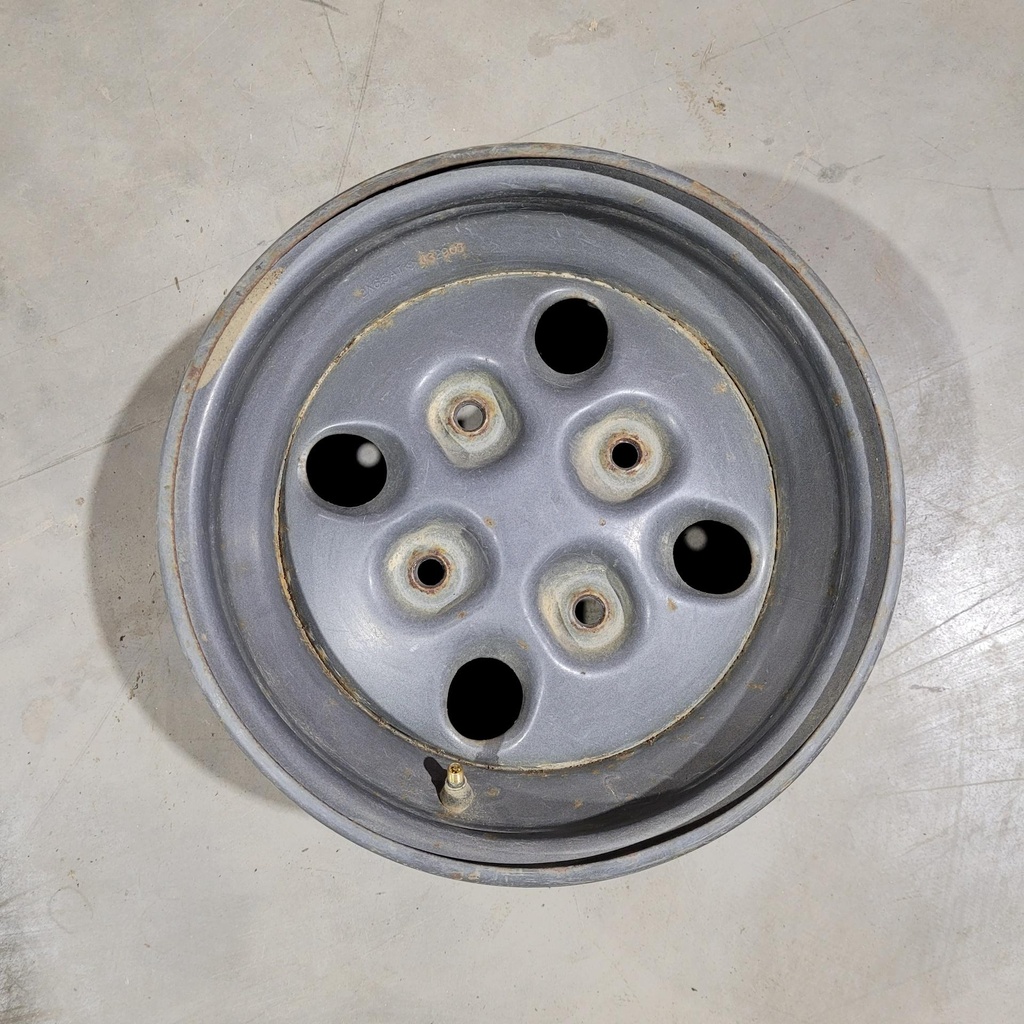 (new ref. 2402-635) wheel,steel-ptd blk (12x6.0)