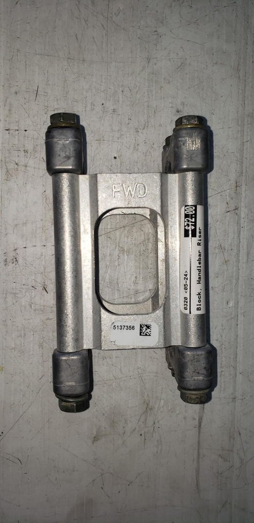 handlebar riser block, 89 mm