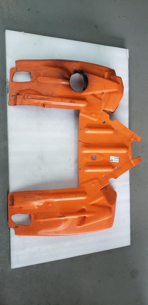 REAR SKID PLATE - ORANGE - 7639-091 arctic cat