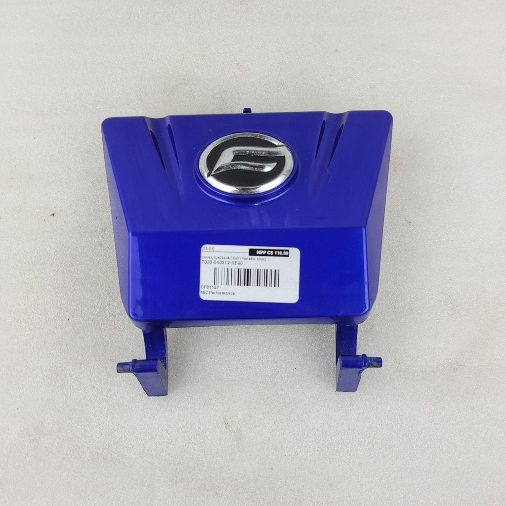 [CF01127] cover, fuel tank filler (metallic blue)